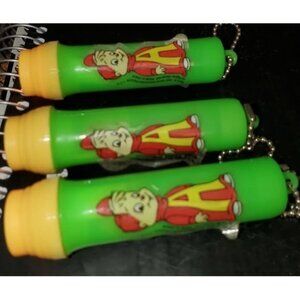 Vintage Alvin and the Chipmunks Keychain Working Flashlight Lot of 3